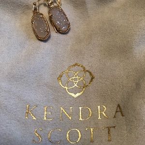 Kendra Scott earrings sparkly and rose gold